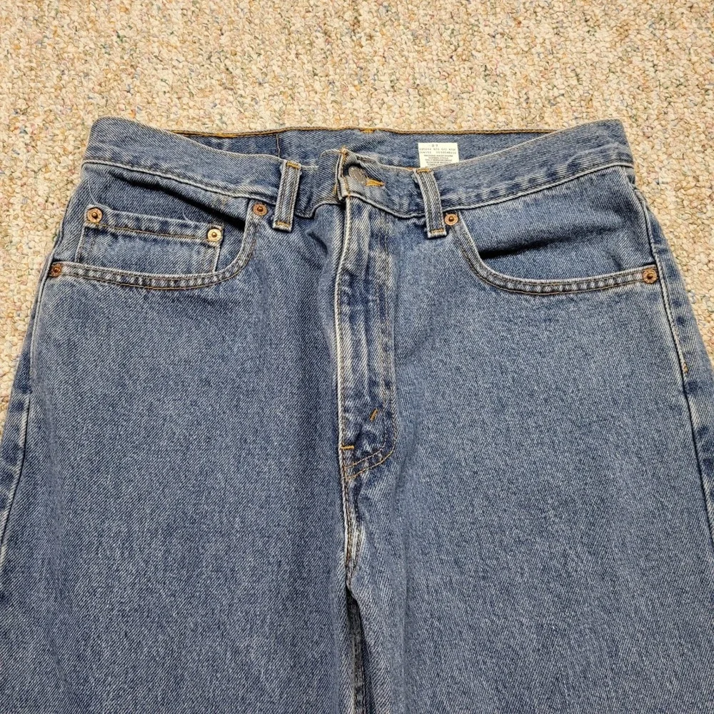 Levis 505 Regular Fit Jeans Mens 33x34 Blue Straight Leg Medium Wash Denim